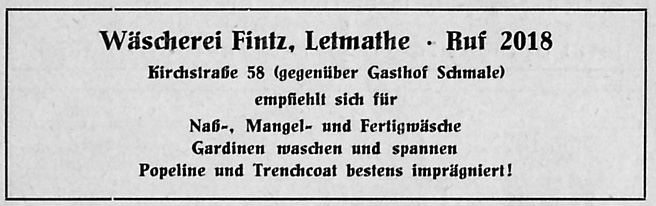 Wäscherei Fintz